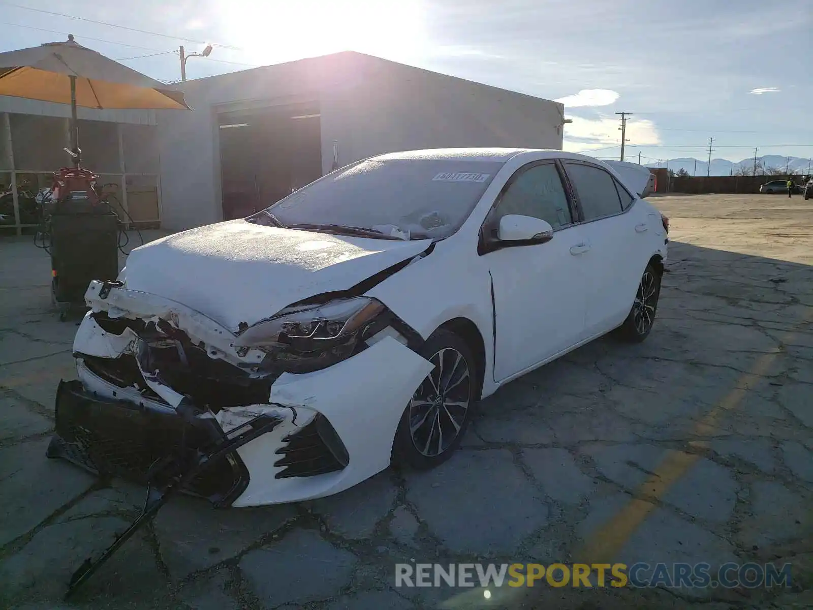 2 Photograph of a damaged car 2T1BURHE1KC125714 TOYOTA COROLLA 2019