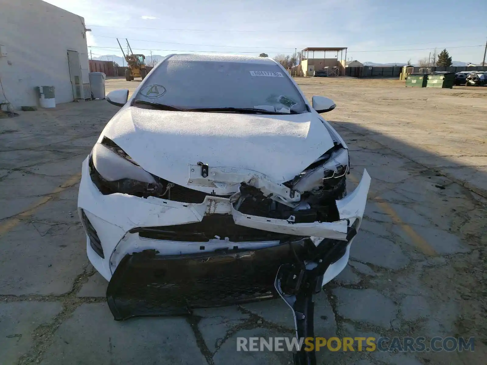 9 Photograph of a damaged car 2T1BURHE1KC125714 TOYOTA COROLLA 2019