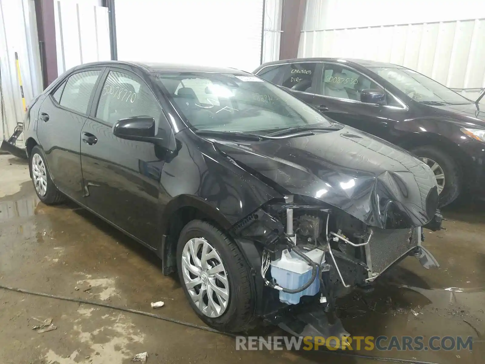 1 Photograph of a damaged car 2T1BURHE1KC126040 TOYOTA COROLLA 2019