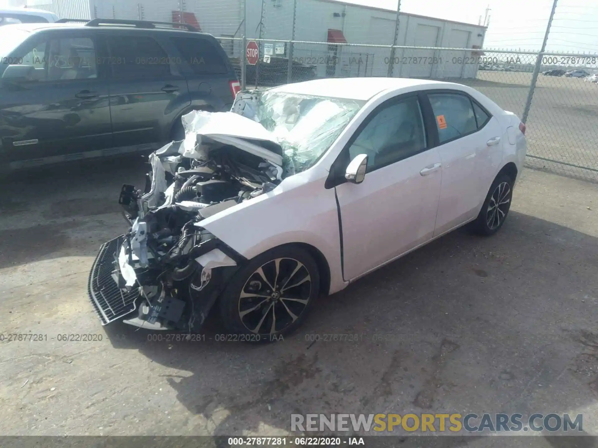 2 Photograph of a damaged car 2T1BURHE1KC126653 TOYOTA COROLLA 2019