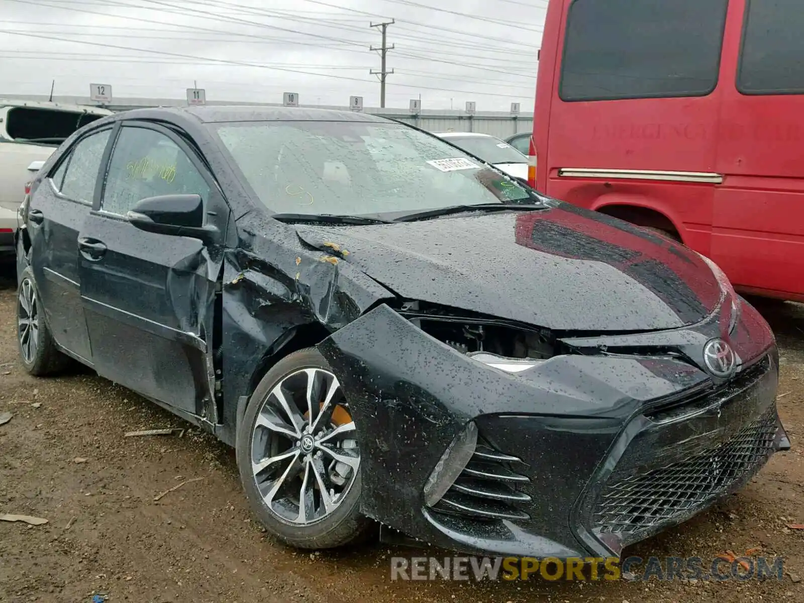 1 Photograph of a damaged car 2T1BURHE1KC126930 TOYOTA COROLLA 2019