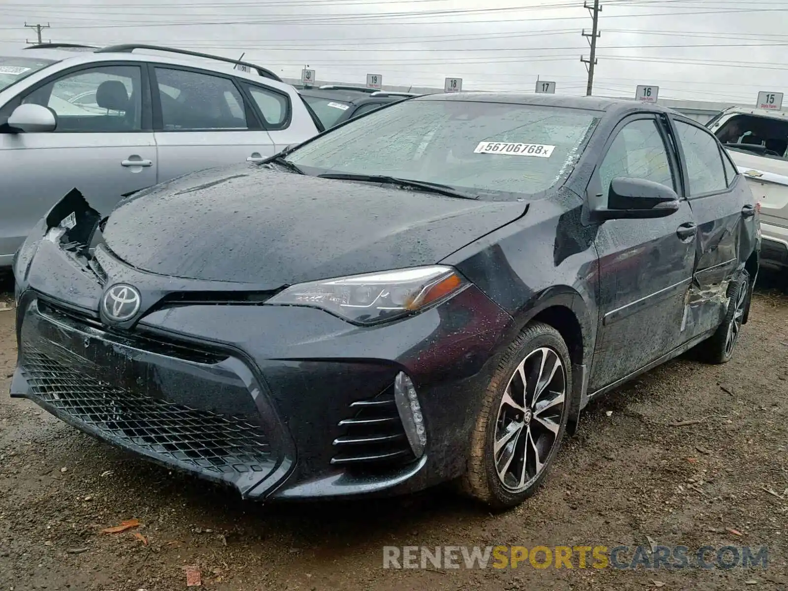 2 Photograph of a damaged car 2T1BURHE1KC126930 TOYOTA COROLLA 2019