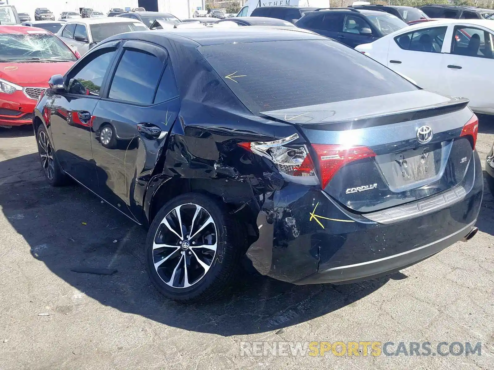 3 Photograph of a damaged car 2T1BURHE1KC127009 TOYOTA COROLLA 2019