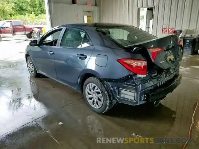 3 Photograph of a damaged car 2T1BURHE1KC127026 TOYOTA COROLLA 2019