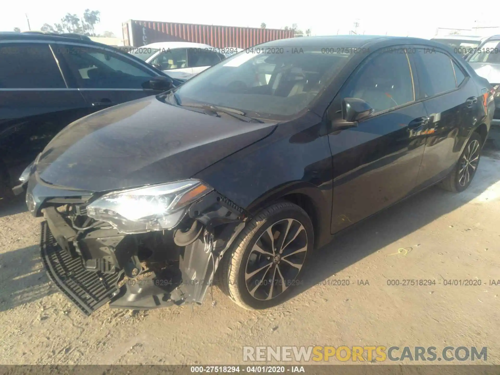 2 Photograph of a damaged car 2T1BURHE1KC127107 TOYOTA COROLLA 2019