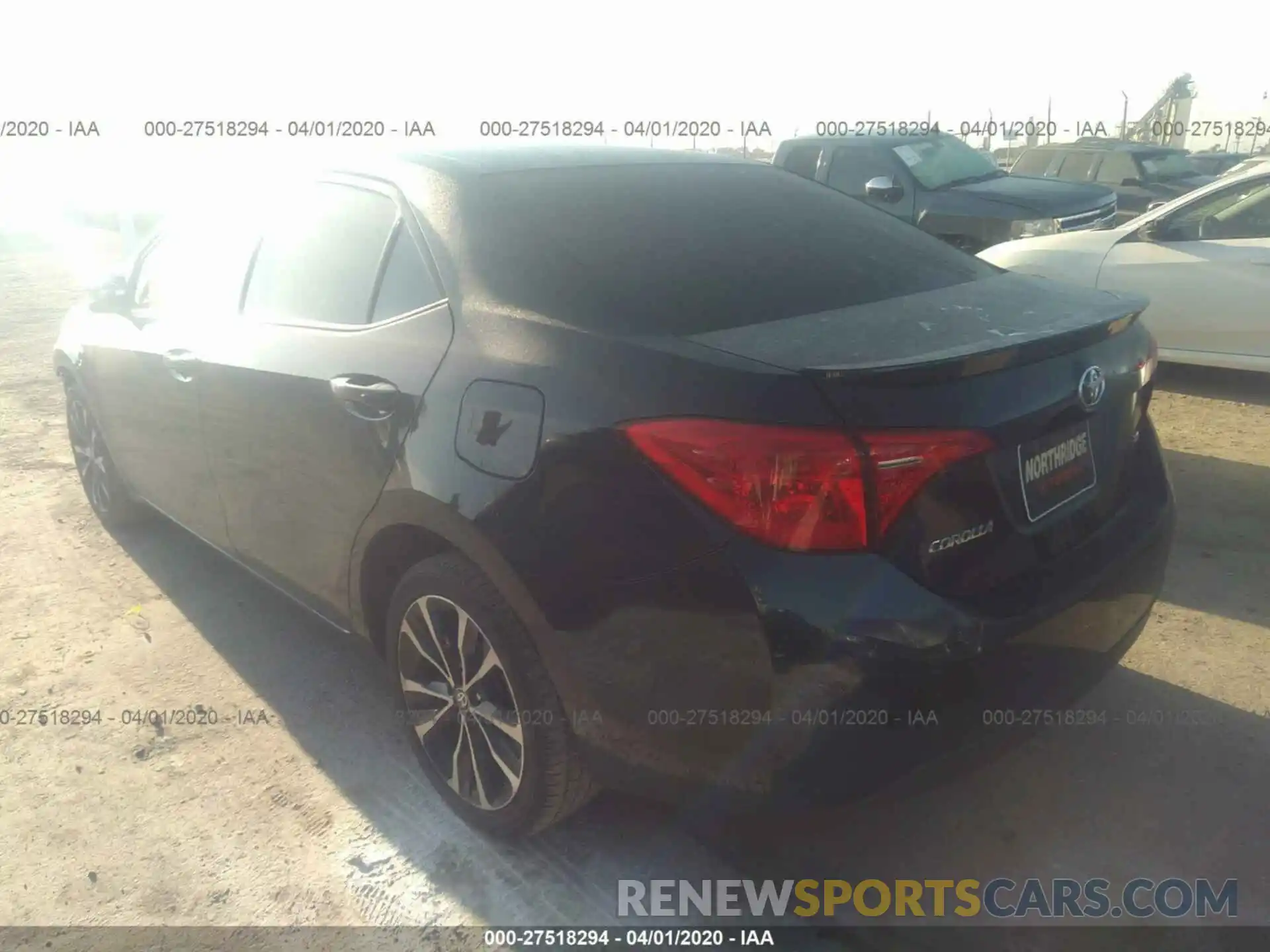 3 Photograph of a damaged car 2T1BURHE1KC127107 TOYOTA COROLLA 2019