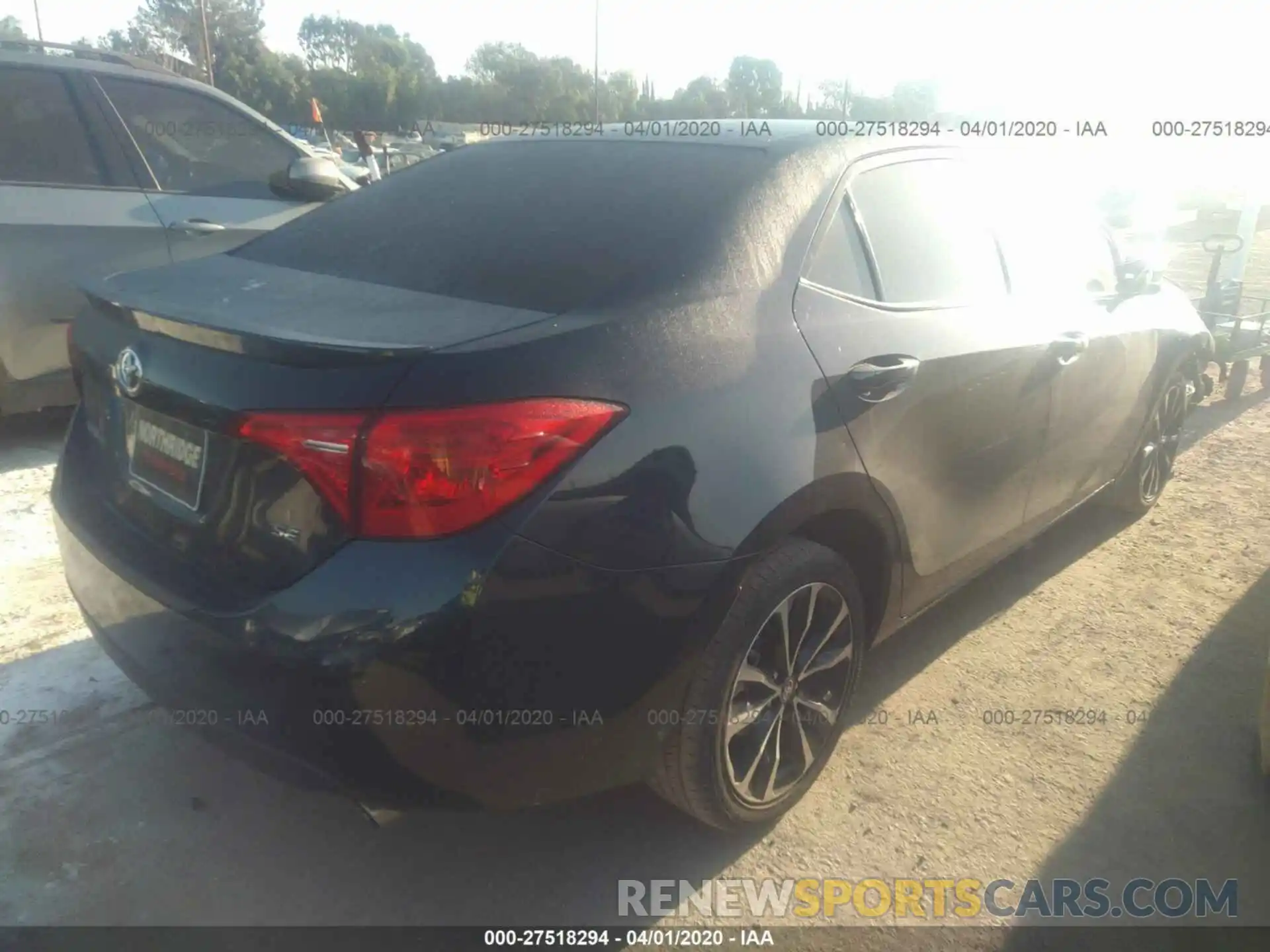 4 Photograph of a damaged car 2T1BURHE1KC127107 TOYOTA COROLLA 2019