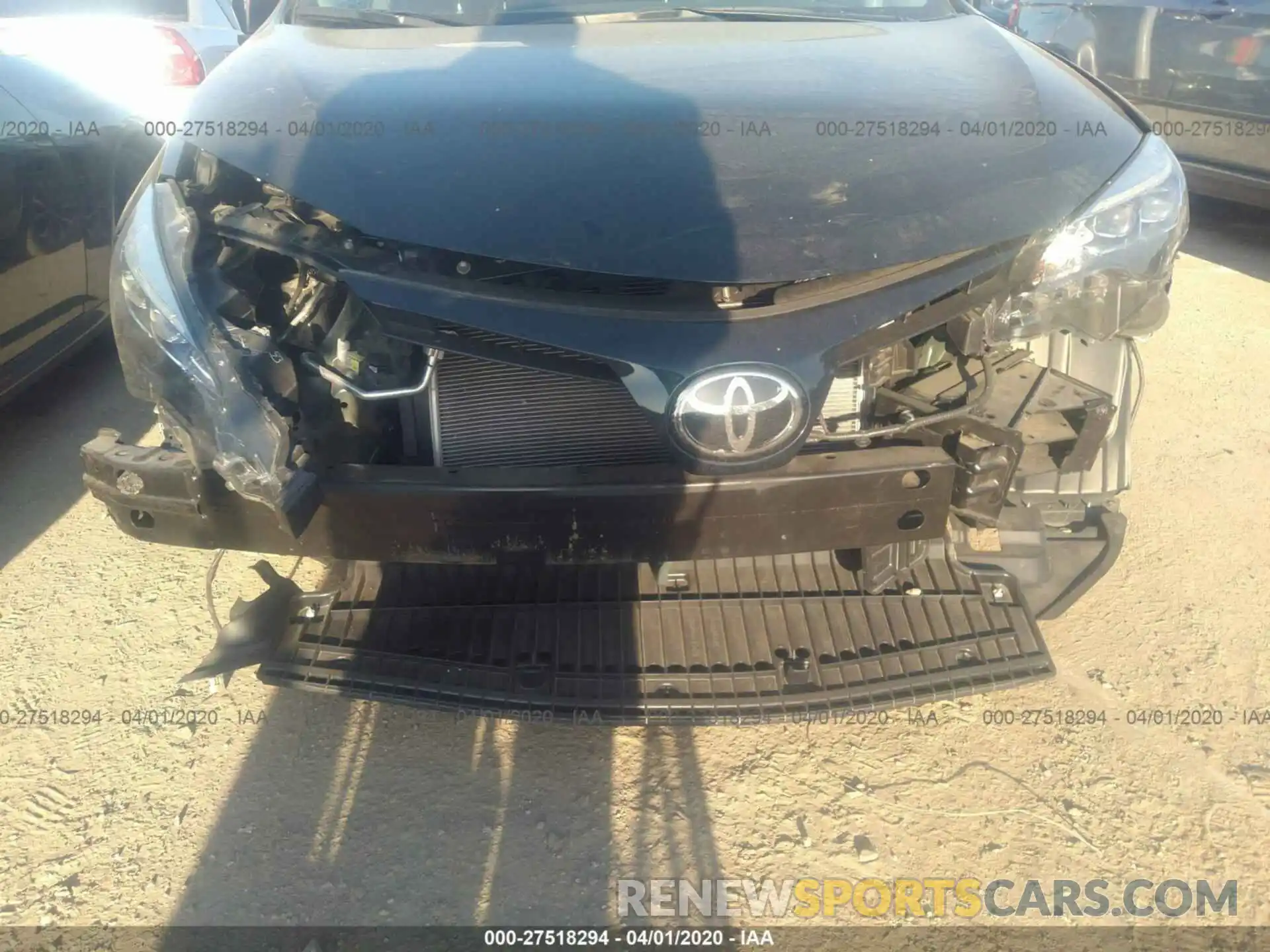 6 Photograph of a damaged car 2T1BURHE1KC127107 TOYOTA COROLLA 2019