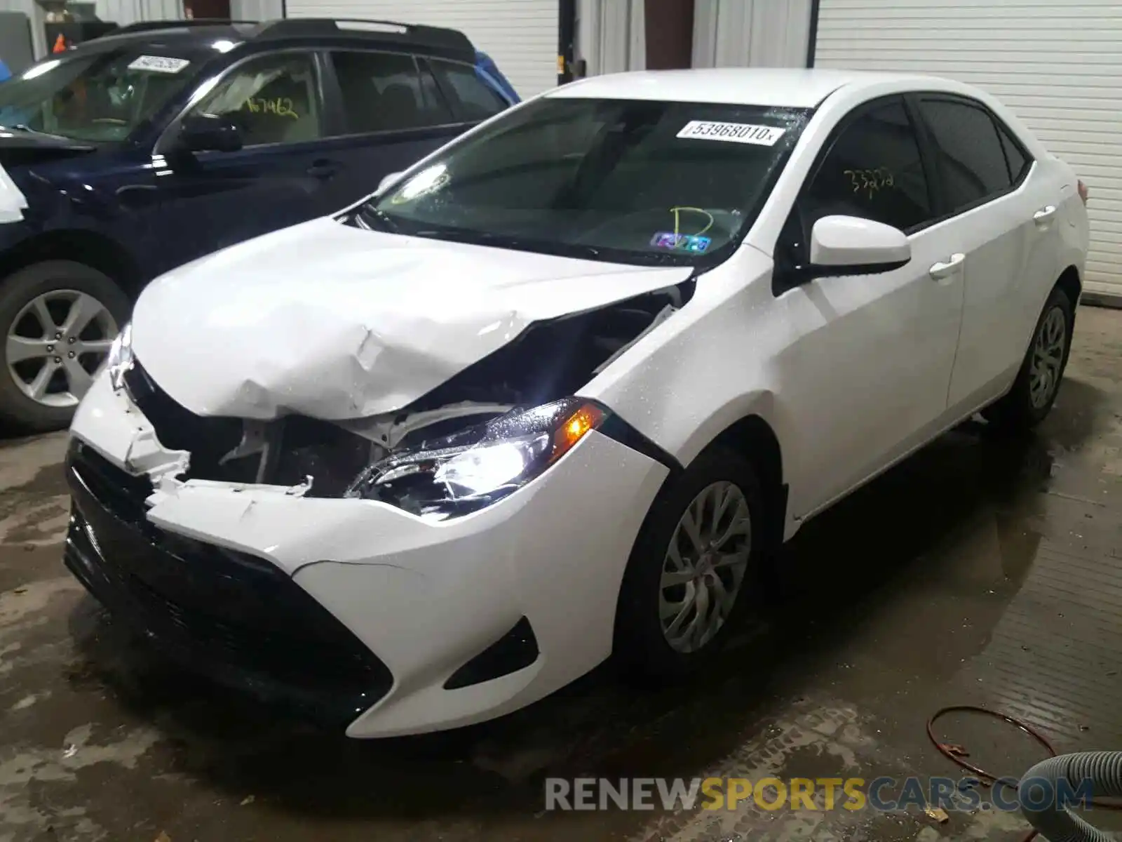 2 Photograph of a damaged car 2T1BURHE1KC127611 TOYOTA COROLLA 2019