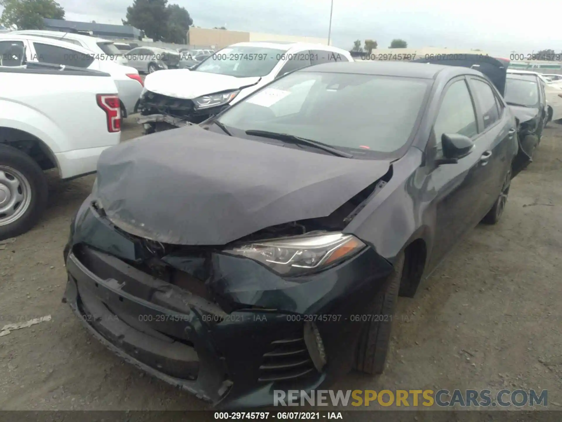 2 Photograph of a damaged car 2T1BURHE1KC127950 TOYOTA COROLLA 2019