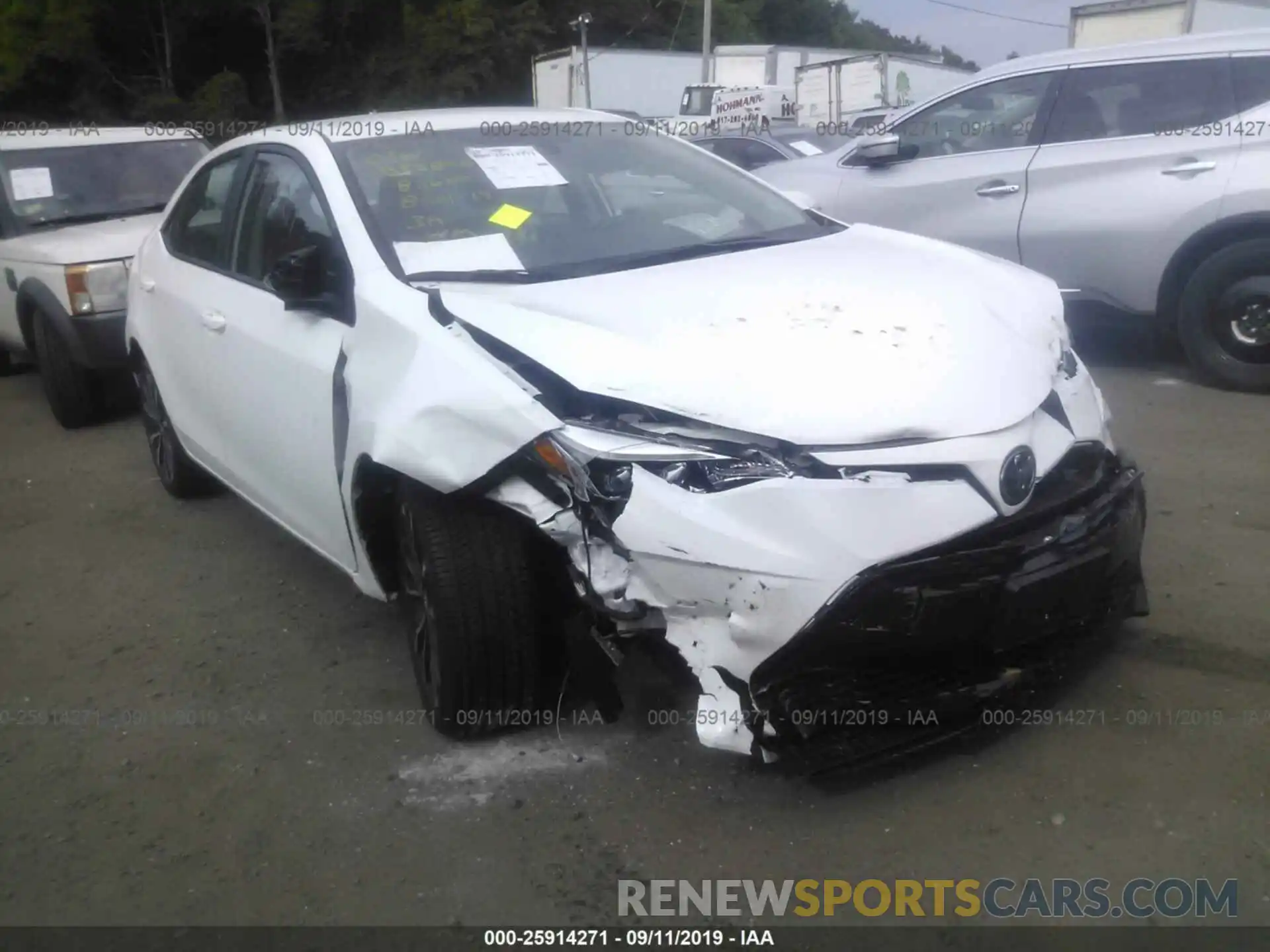 1 Photograph of a damaged car 2T1BURHE1KC129150 TOYOTA COROLLA 2019