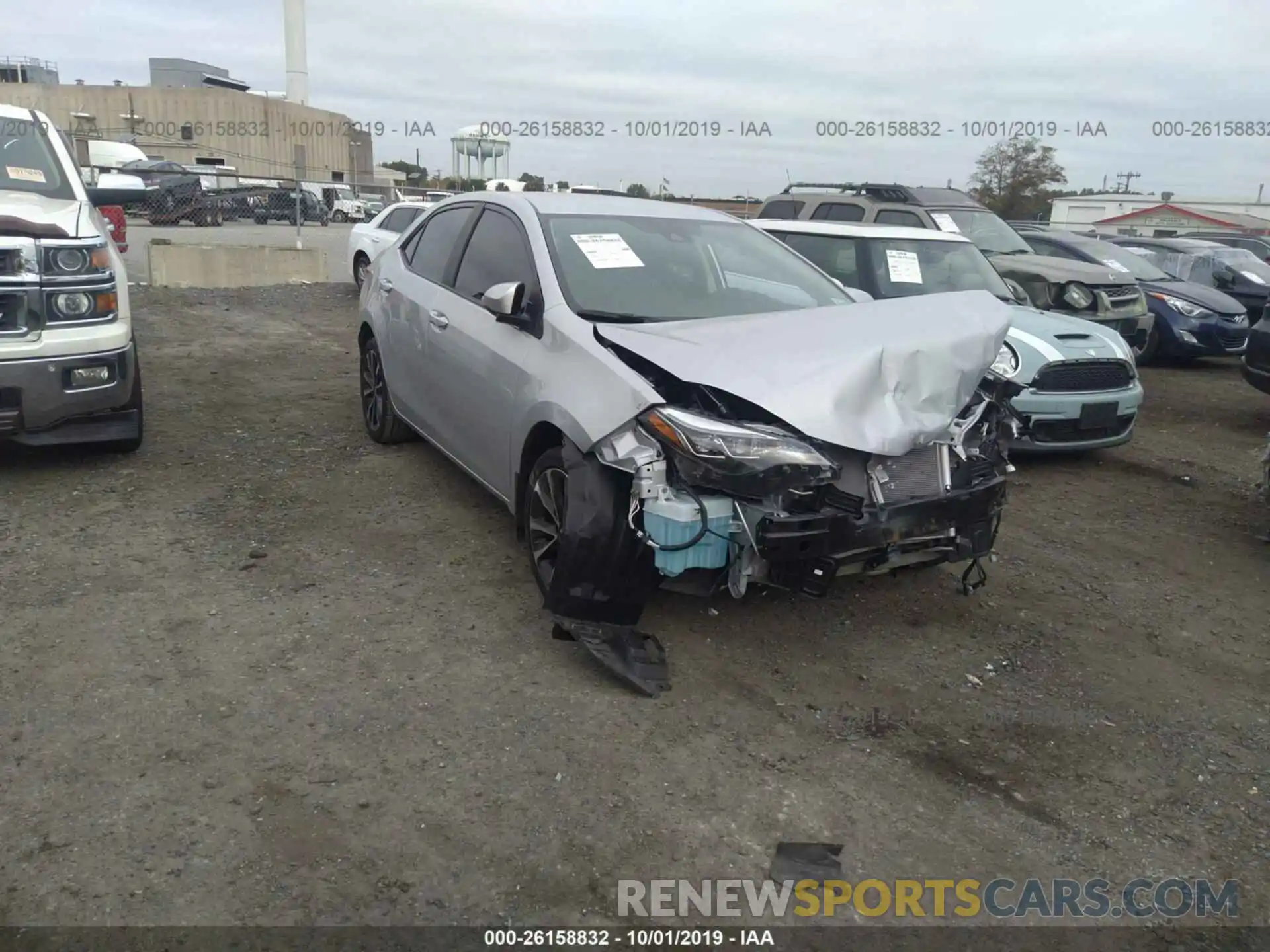 1 Photograph of a damaged car 2T1BURHE1KC129973 TOYOTA COROLLA 2019