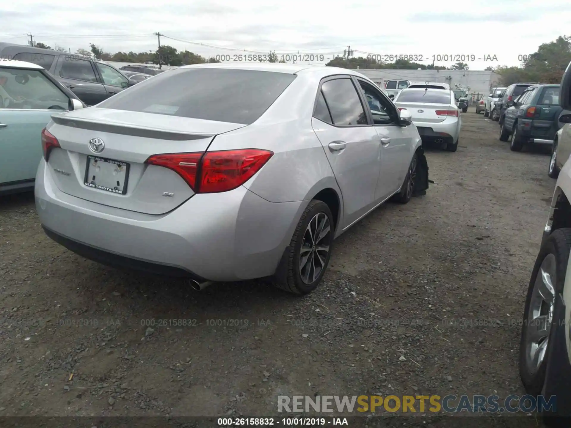 4 Photograph of a damaged car 2T1BURHE1KC129973 TOYOTA COROLLA 2019