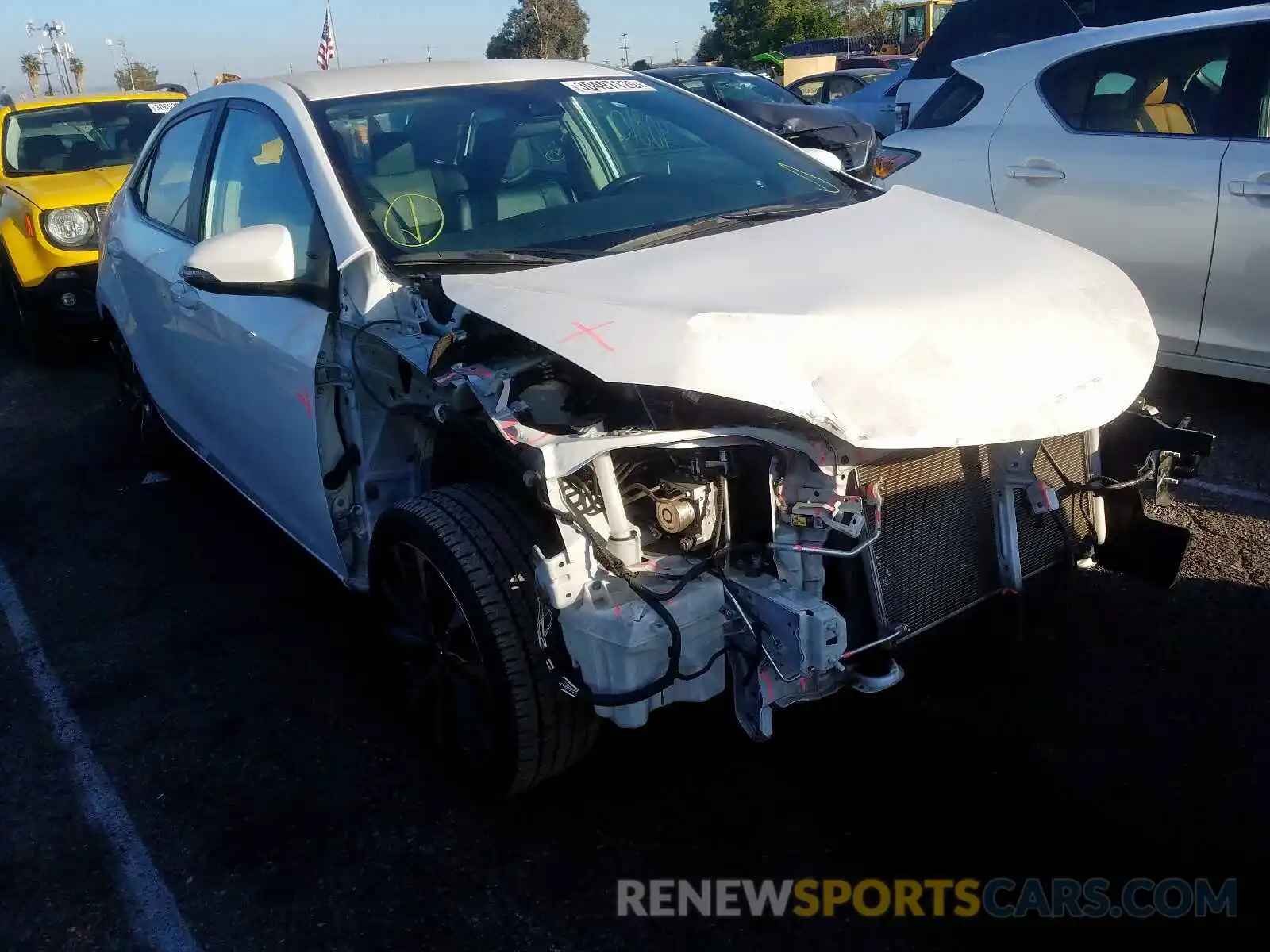 1 Photograph of a damaged car 2T1BURHE1KC130735 TOYOTA COROLLA 2019