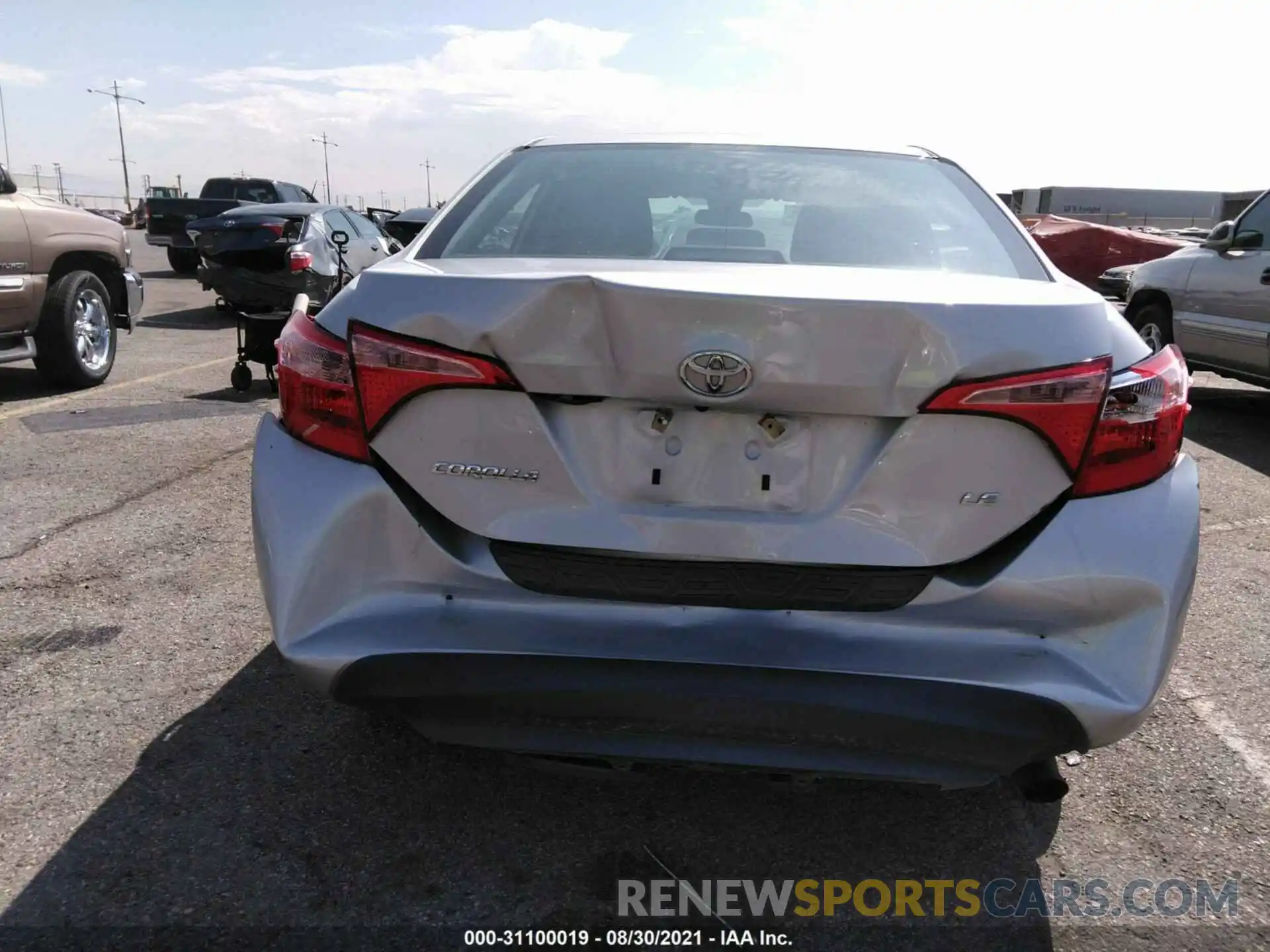 6 Photograph of a damaged car 2T1BURHE1KC130752 TOYOTA COROLLA 2019