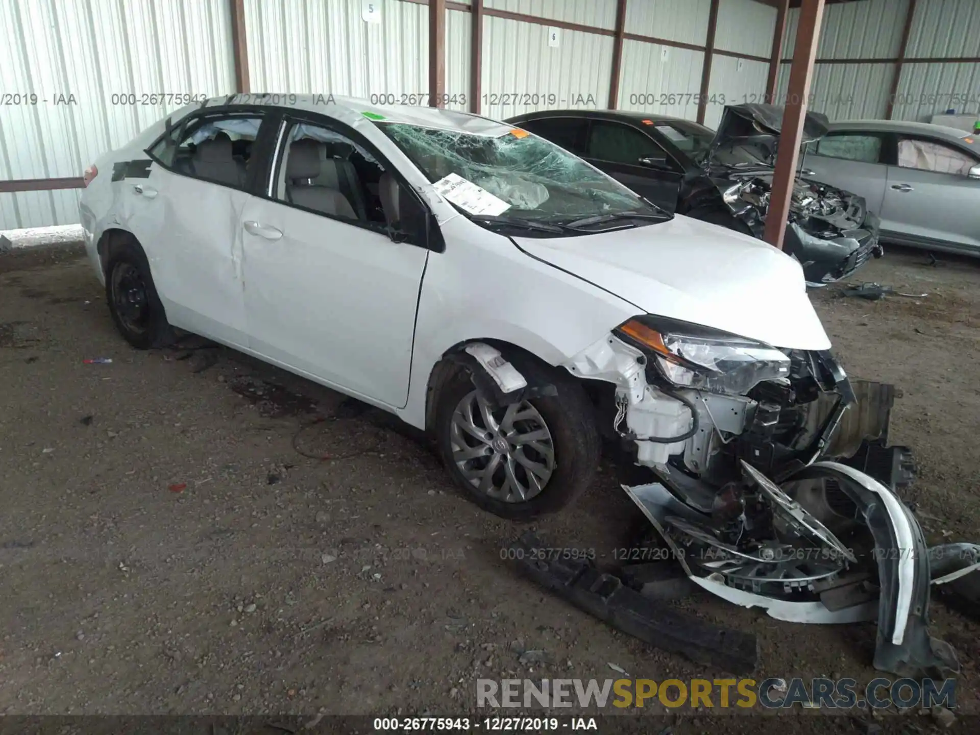 1 Photograph of a damaged car 2T1BURHE1KC130833 TOYOTA COROLLA 2019