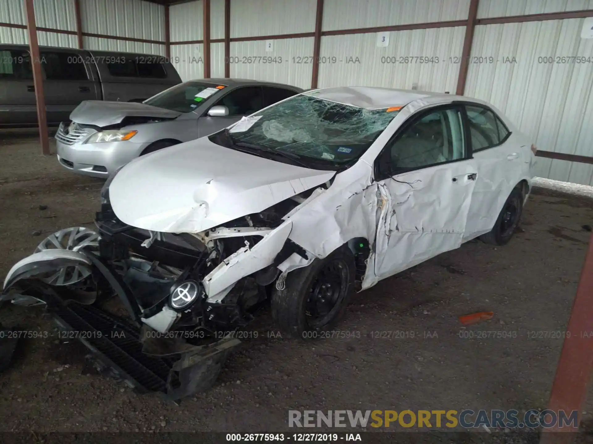 2 Photograph of a damaged car 2T1BURHE1KC130833 TOYOTA COROLLA 2019