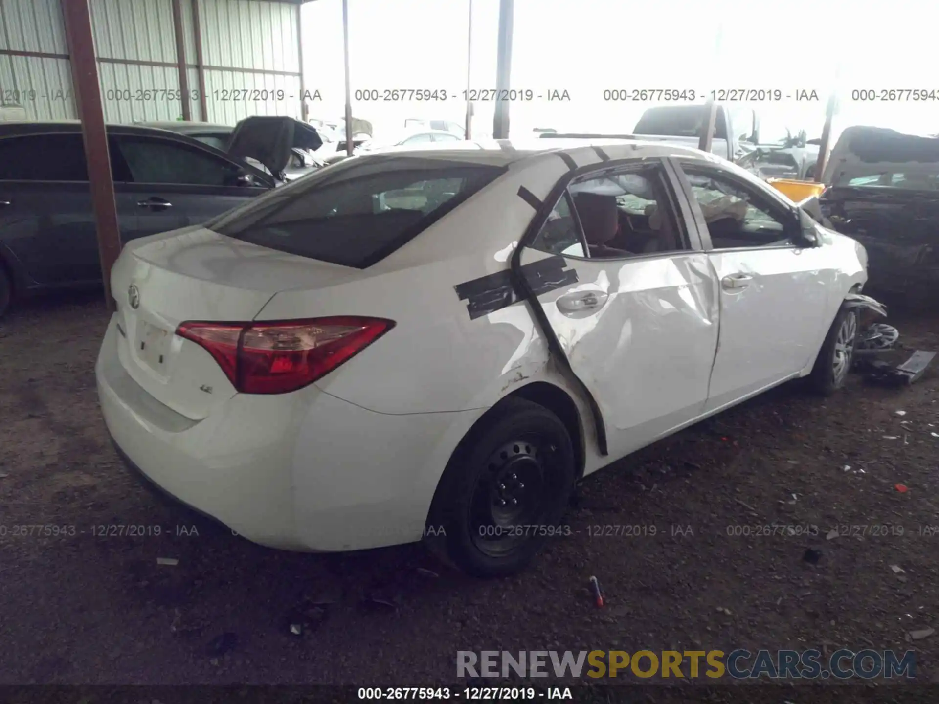 4 Photograph of a damaged car 2T1BURHE1KC130833 TOYOTA COROLLA 2019