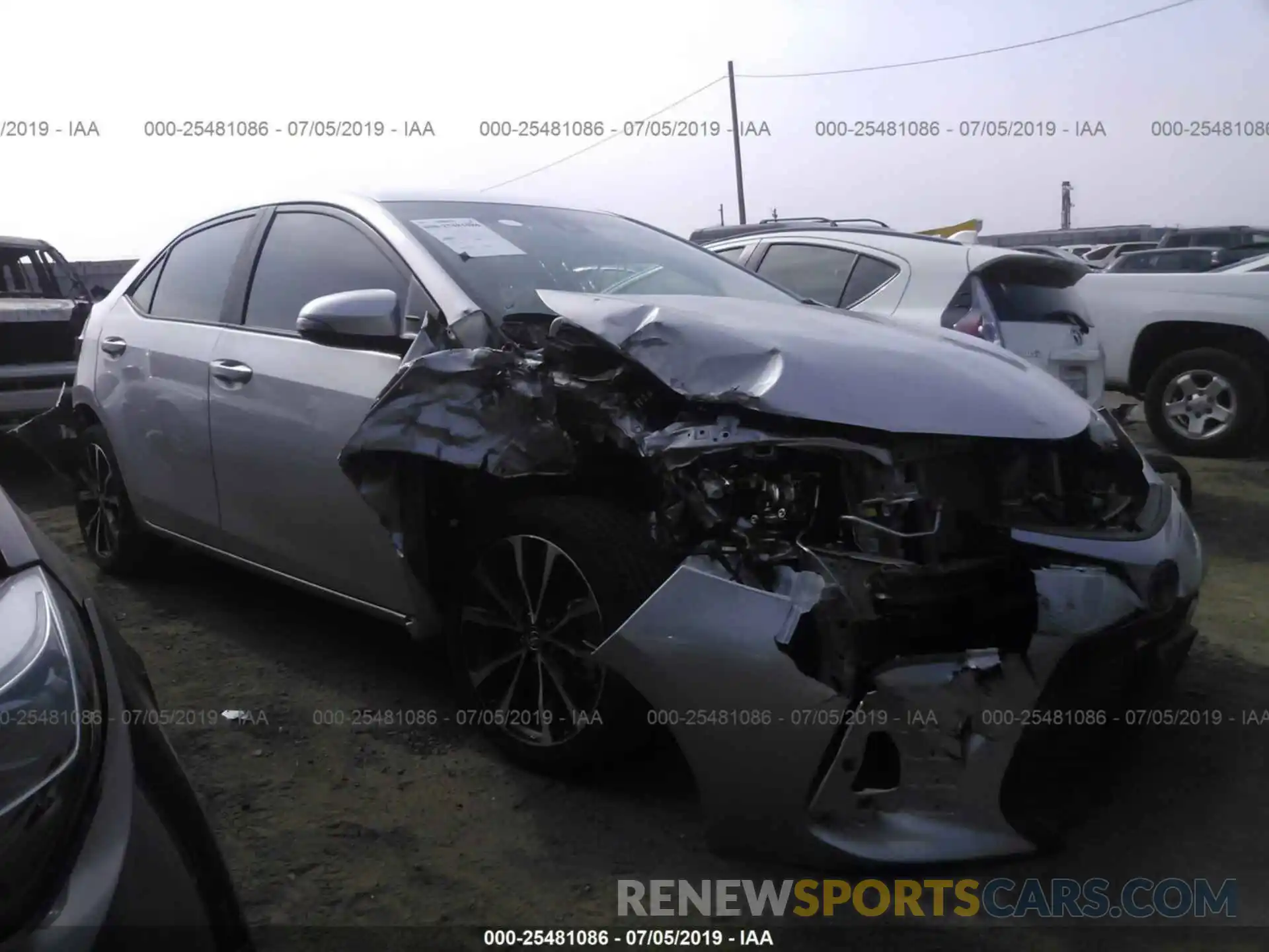 1 Photograph of a damaged car 2T1BURHE1KC131142 TOYOTA COROLLA 2019