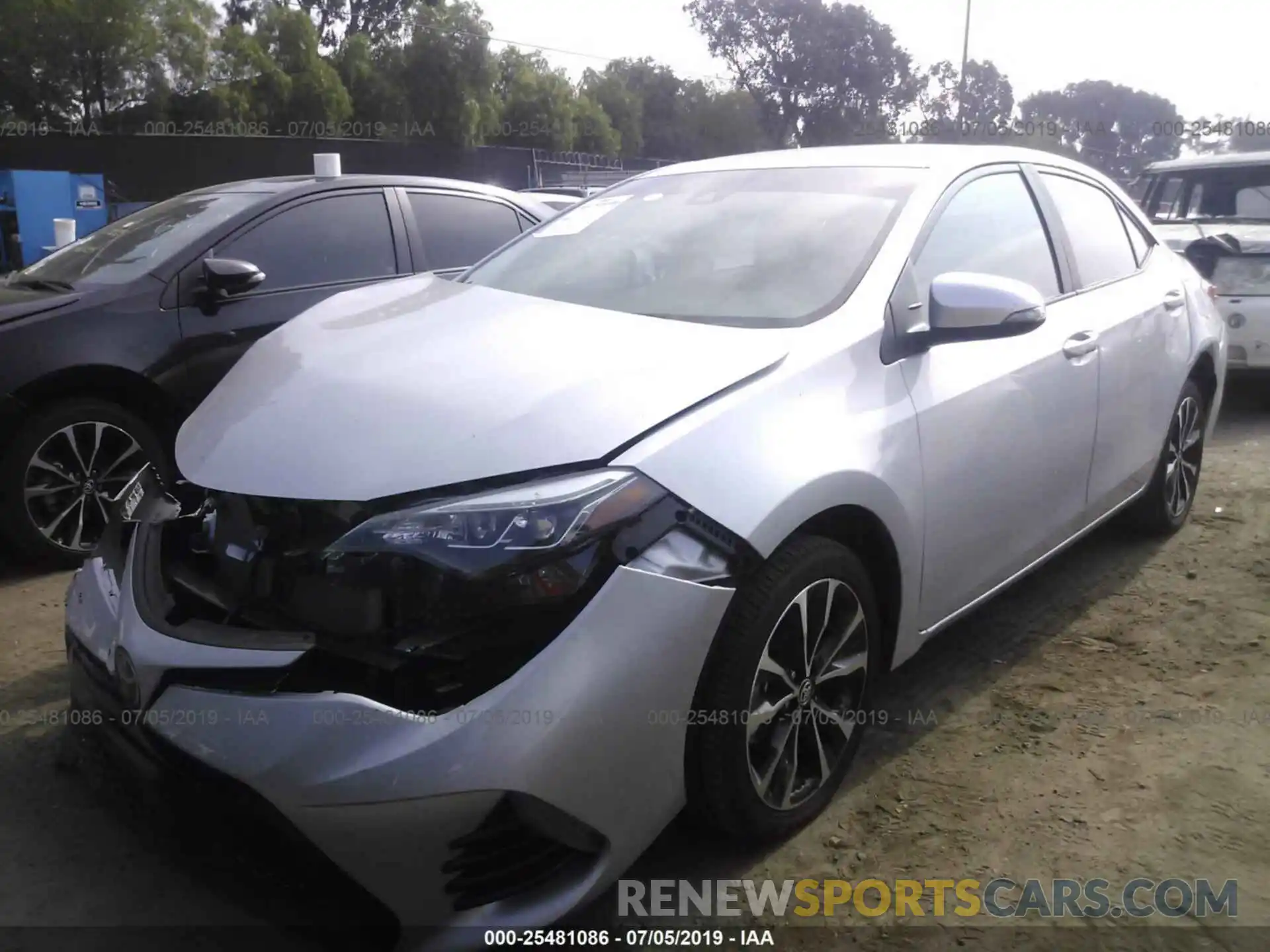 2 Photograph of a damaged car 2T1BURHE1KC131142 TOYOTA COROLLA 2019