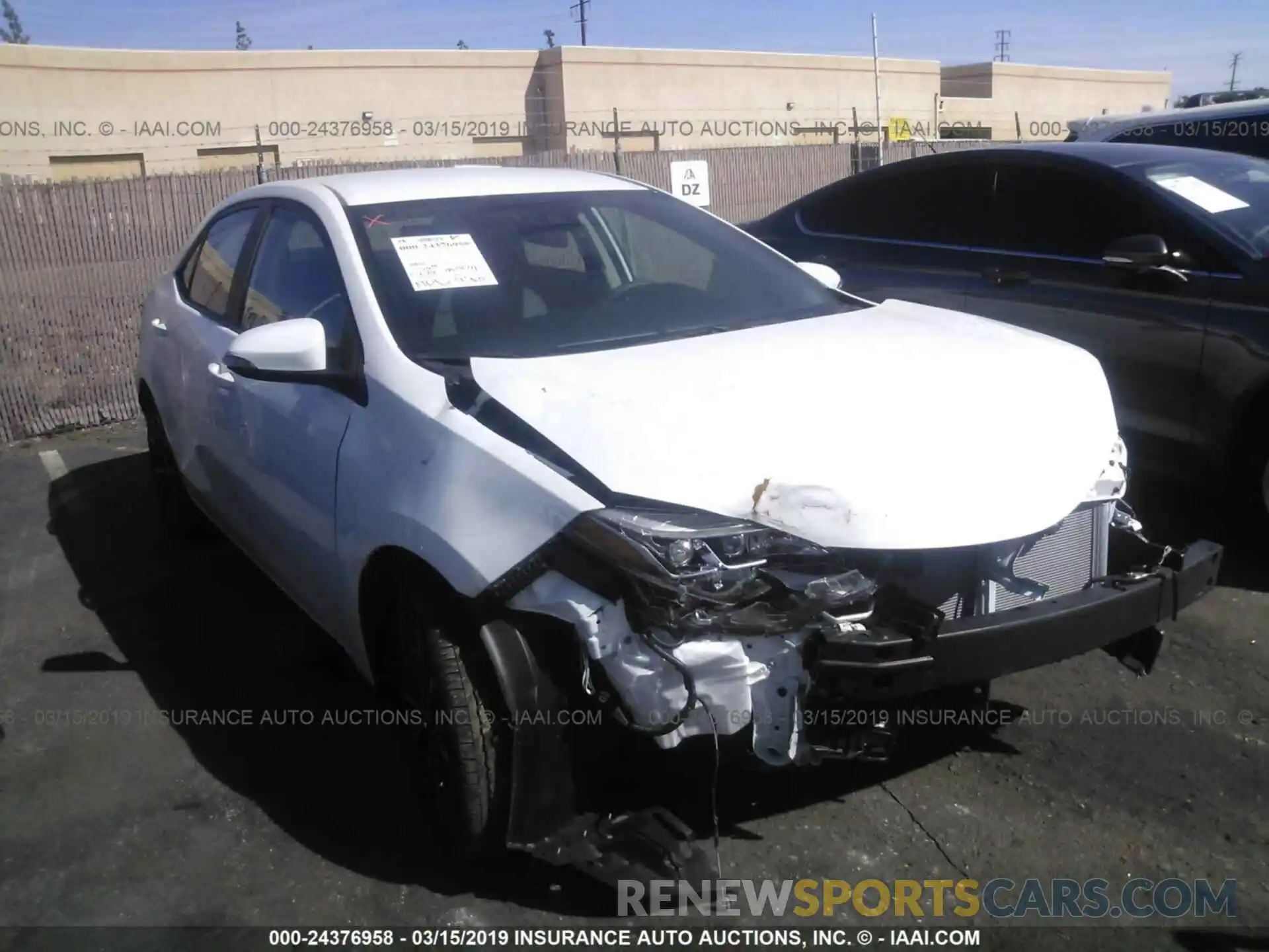 1 Photograph of a damaged car 2T1BURHE1KC132243 TOYOTA COROLLA 2019