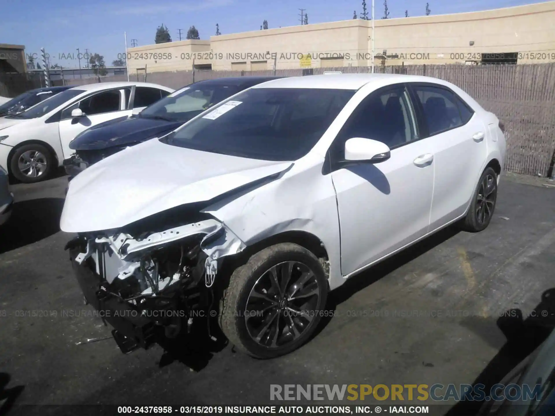 2 Photograph of a damaged car 2T1BURHE1KC132243 TOYOTA COROLLA 2019