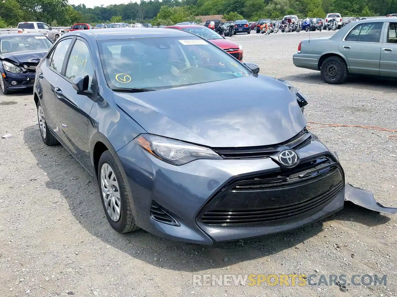 1 Photograph of a damaged car 2T1BURHE1KC132503 TOYOTA COROLLA 2019