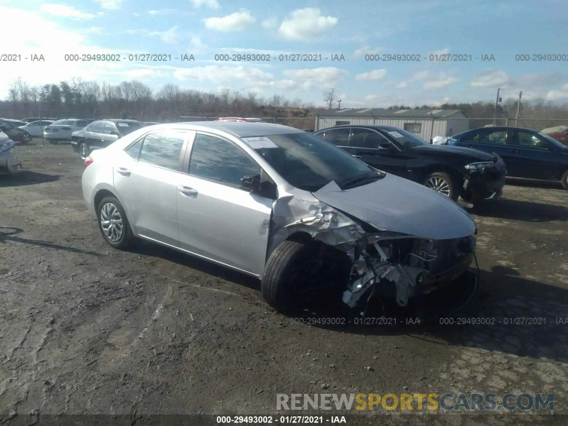 1 Photograph of a damaged car 2T1BURHE1KC132632 TOYOTA COROLLA 2019