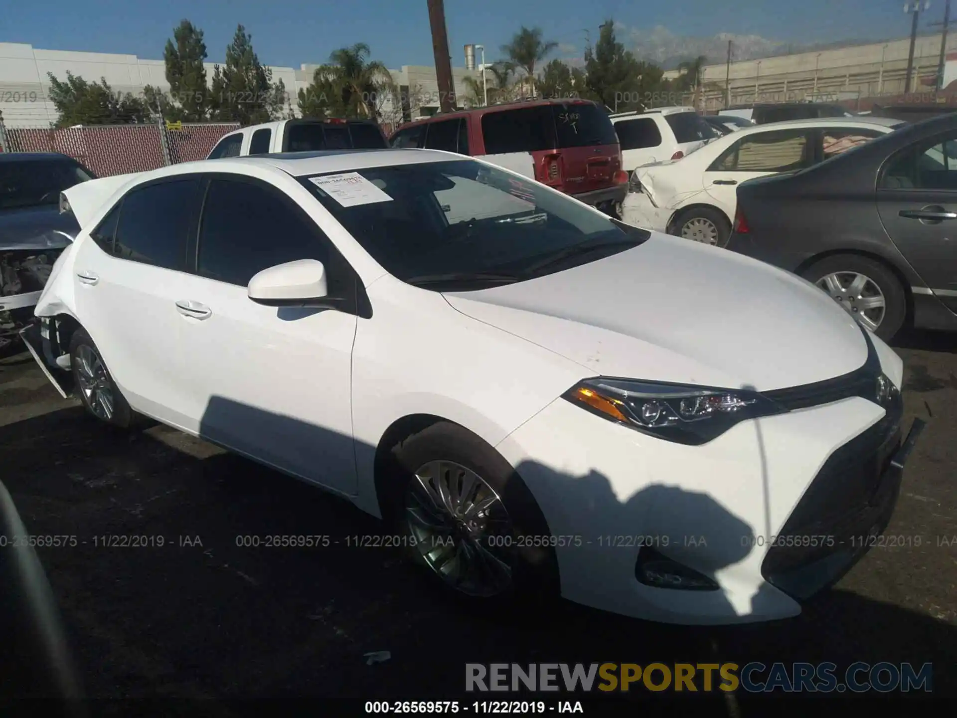 1 Photograph of a damaged car 2T1BURHE1KC132744 TOYOTA COROLLA 2019