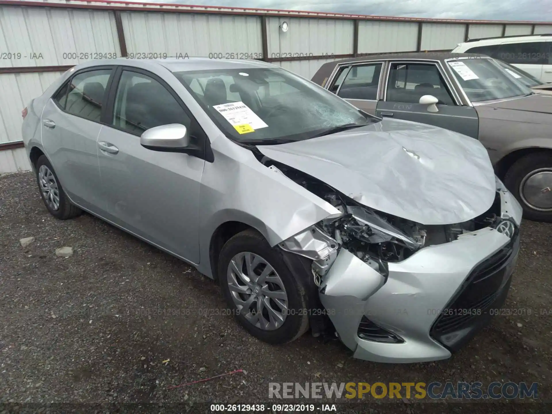 1 Photograph of a damaged car 2T1BURHE1KC133277 TOYOTA COROLLA 2019