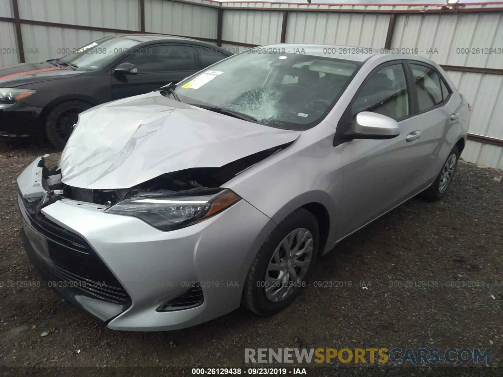 2 Photograph of a damaged car 2T1BURHE1KC133277 TOYOTA COROLLA 2019