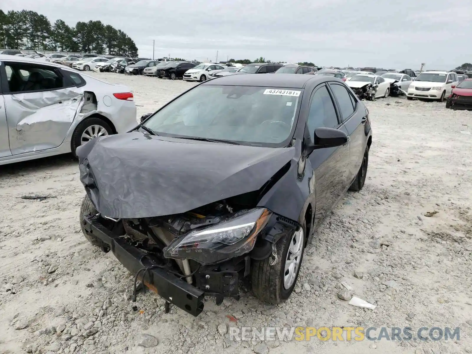 2 Photograph of a damaged car 2T1BURHE1KC134462 TOYOTA COROLLA 2019