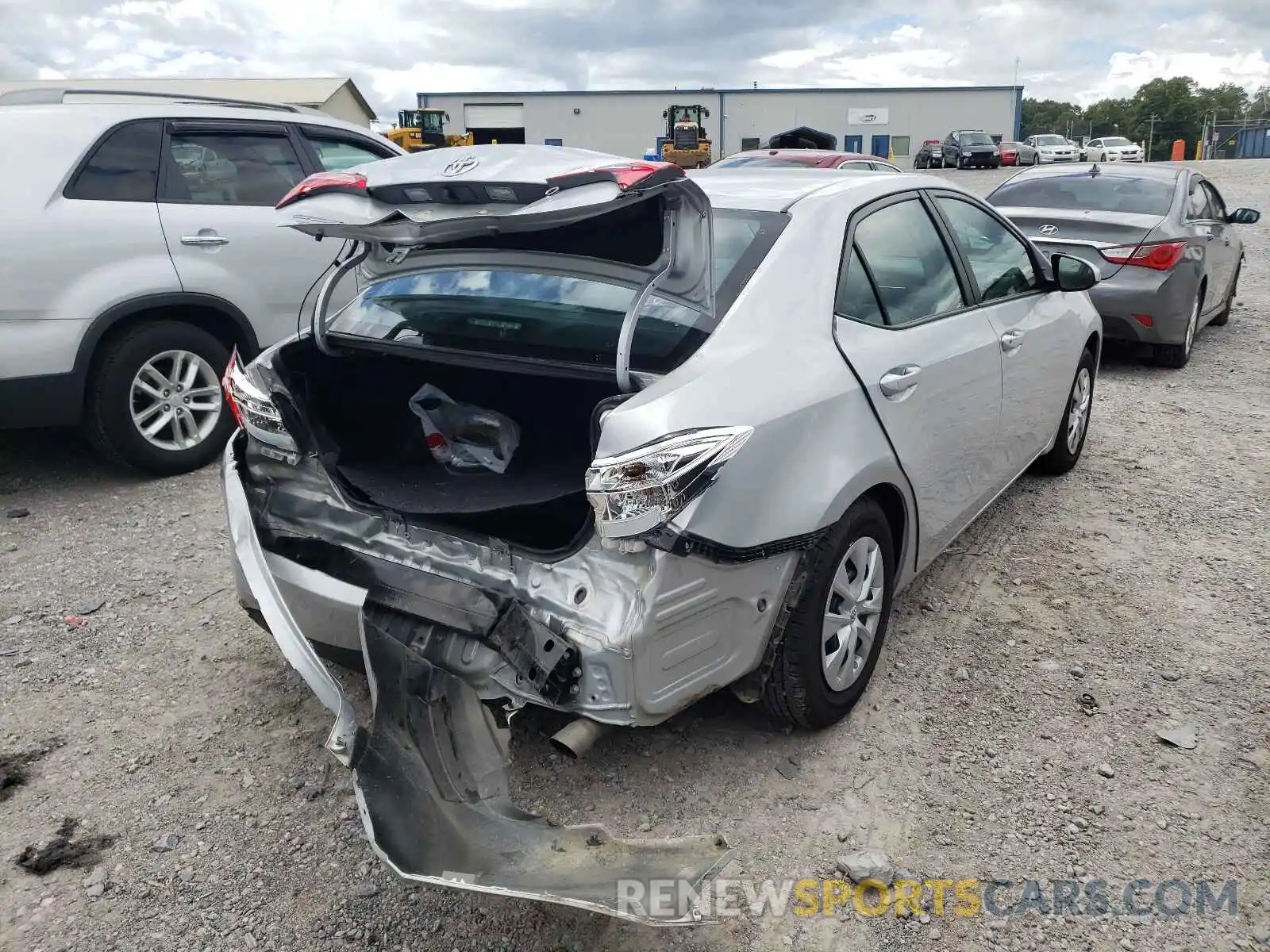 4 Photograph of a damaged car 2T1BURHE1KC134493 TOYOTA COROLLA 2019