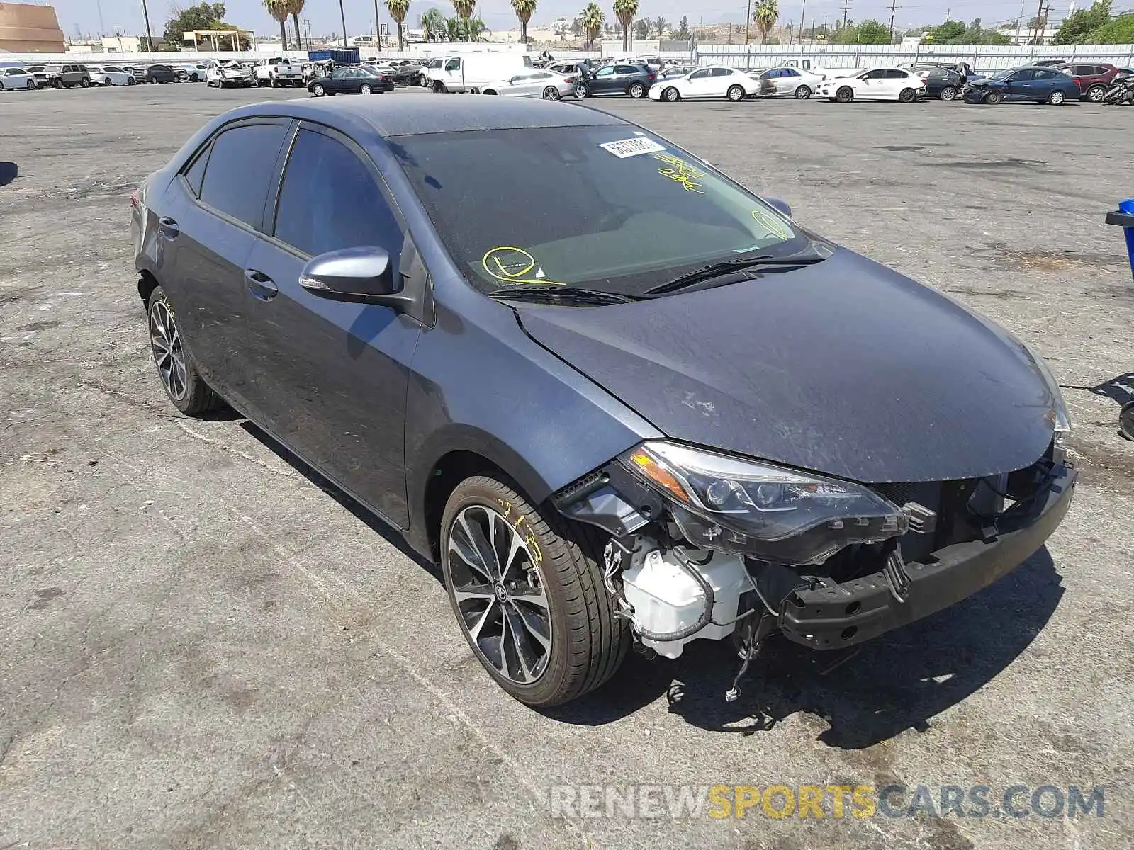 1 Photograph of a damaged car 2T1BURHE1KC134607 TOYOTA COROLLA 2019