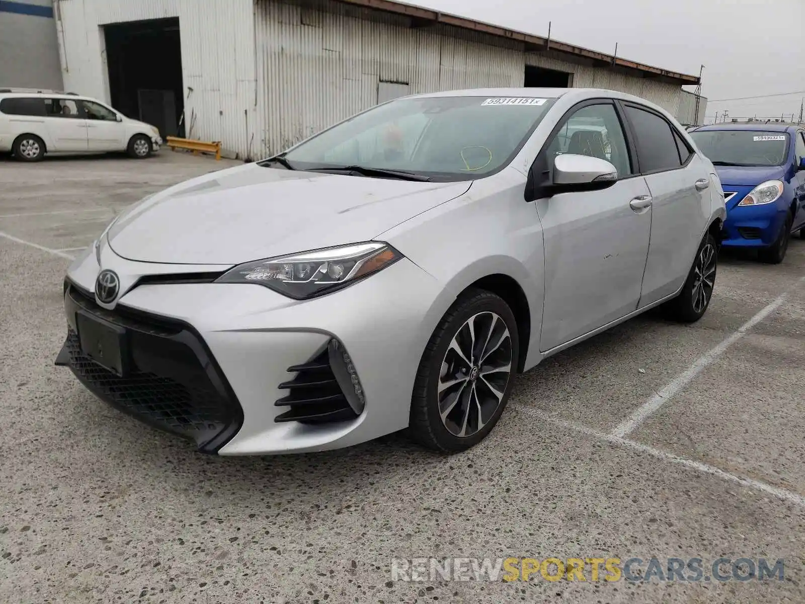 2 Photograph of a damaged car 2T1BURHE1KC134624 TOYOTA COROLLA 2019