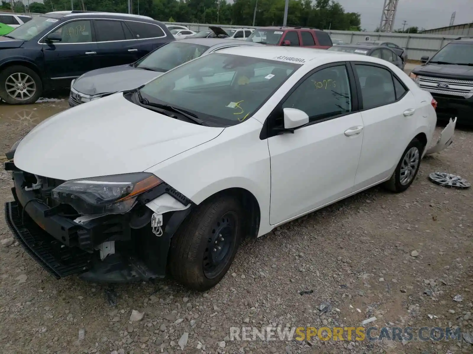 2 Photograph of a damaged car 2T1BURHE1KC135238 TOYOTA COROLLA 2019