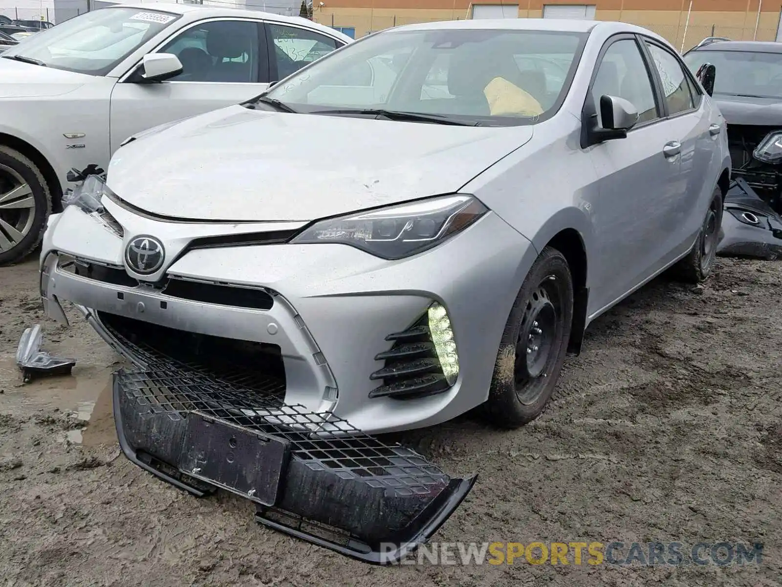 2 Photograph of a damaged car 2T1BURHE1KC135305 TOYOTA COROLLA 2019