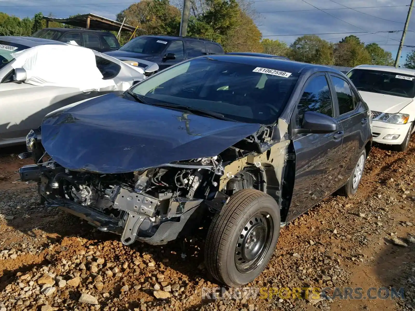 2 Фотография поврежденного автомобиля 2T1BURHE1KC135353 TOYOTA COROLLA 2019