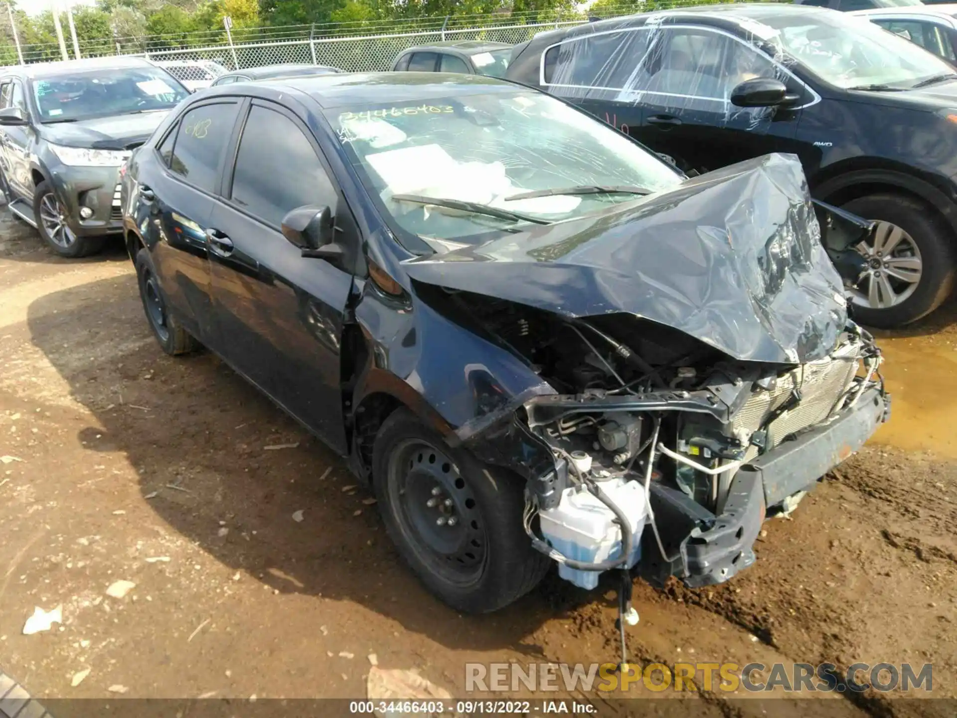 1 Photograph of a damaged car 2T1BURHE1KC135627 TOYOTA COROLLA 2019