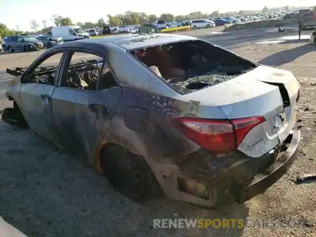 3 Photograph of a damaged car 2T1BURHE1KC136079 TOYOTA COROLLA 2019