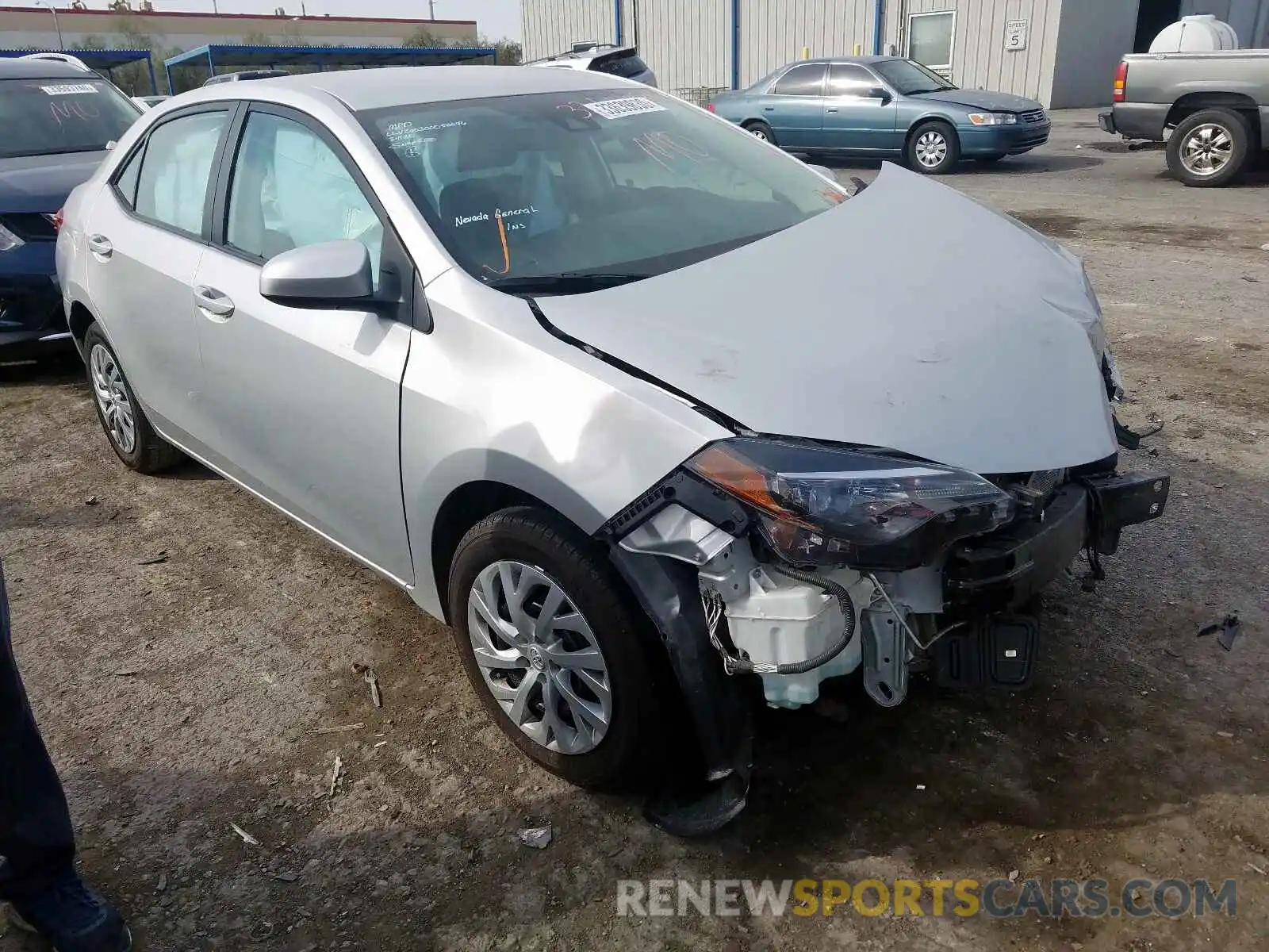 1 Photograph of a damaged car 2T1BURHE1KC136681 TOYOTA COROLLA 2019