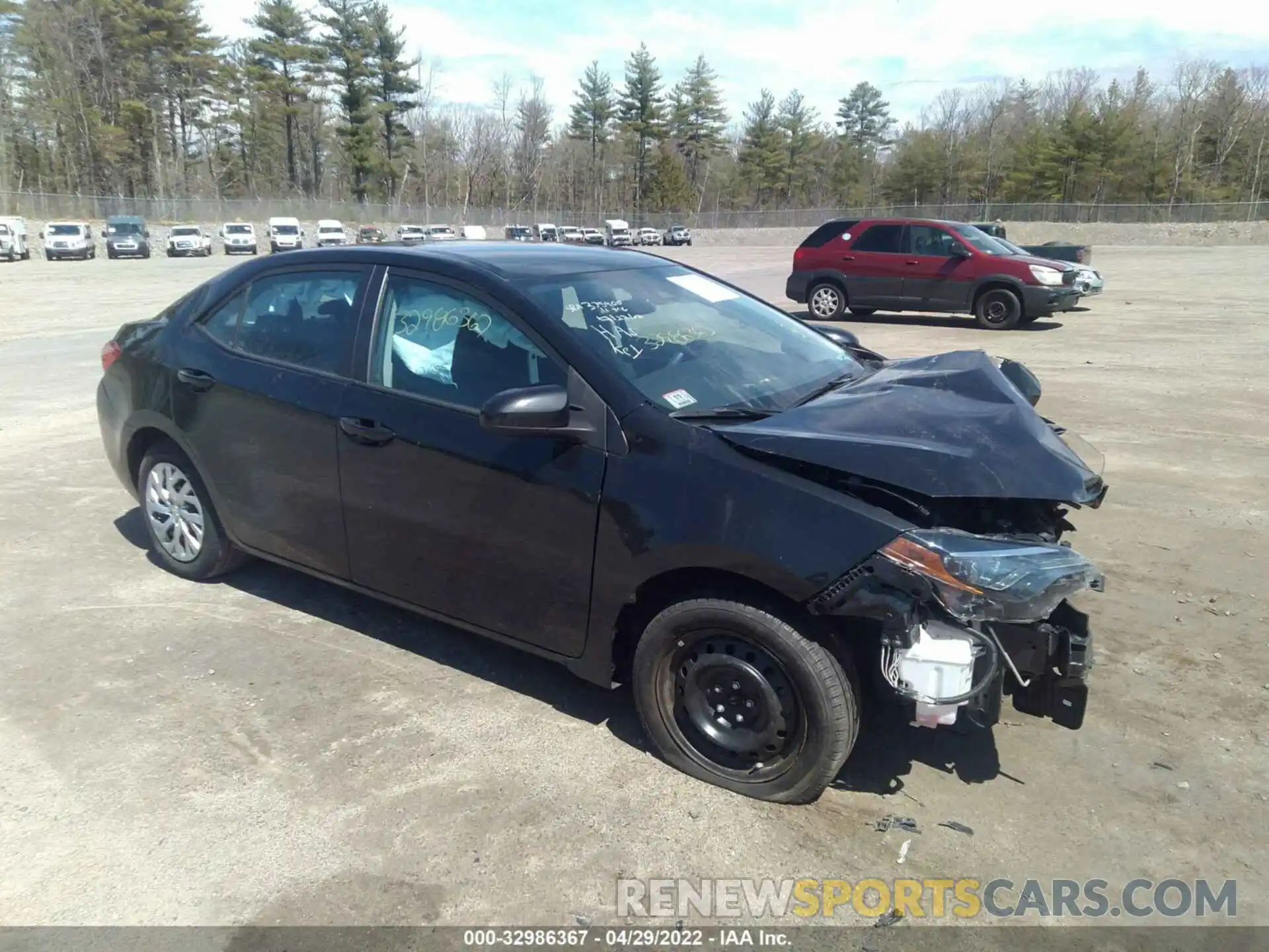 1 Photograph of a damaged car 2T1BURHE1KC137040 TOYOTA COROLLA 2019