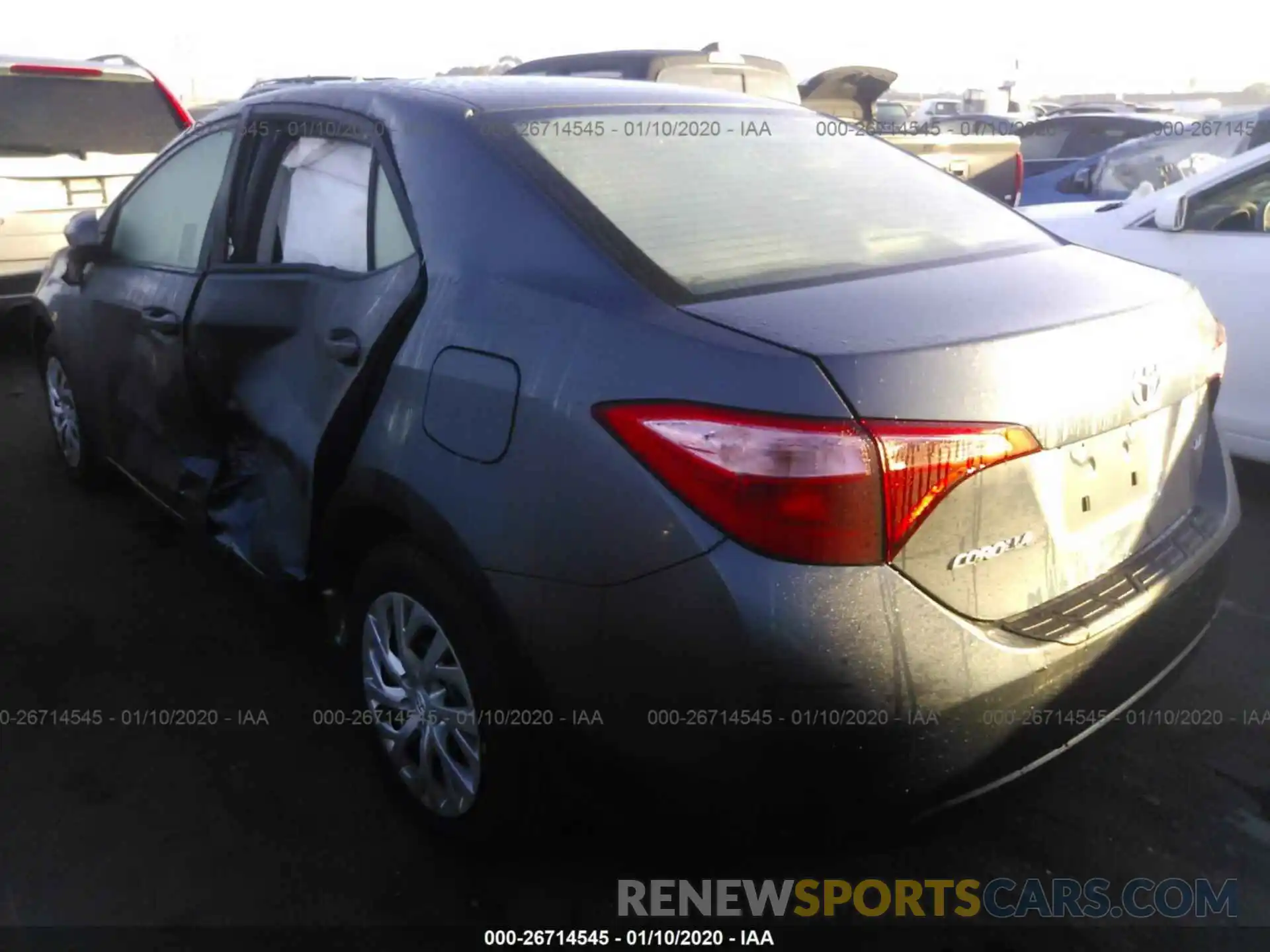 3 Photograph of a damaged car 2T1BURHE1KC137281 TOYOTA COROLLA 2019