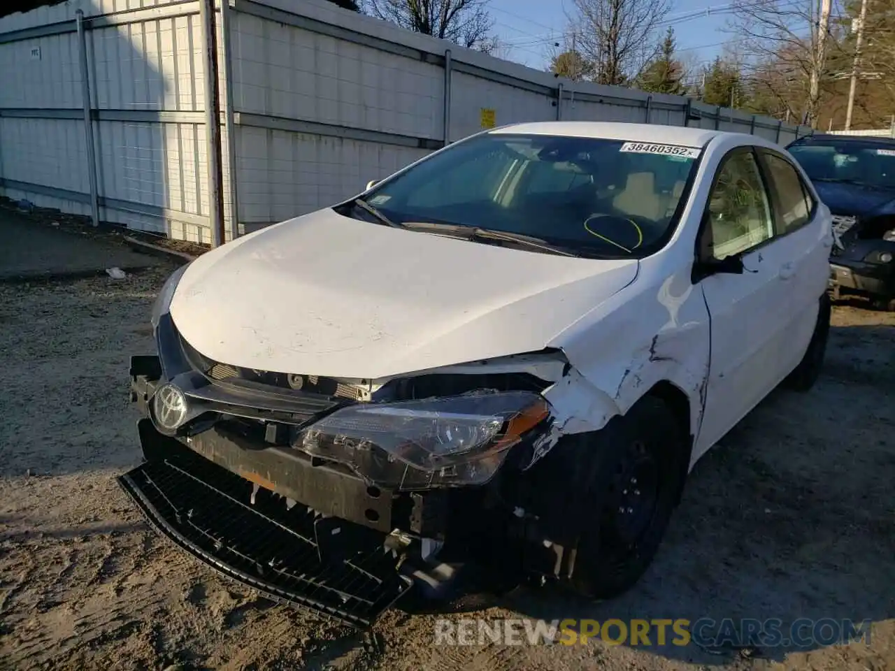 2 Фотография поврежденного автомобиля 2T1BURHE1KC138138 TOYOTA COROLLA 2019