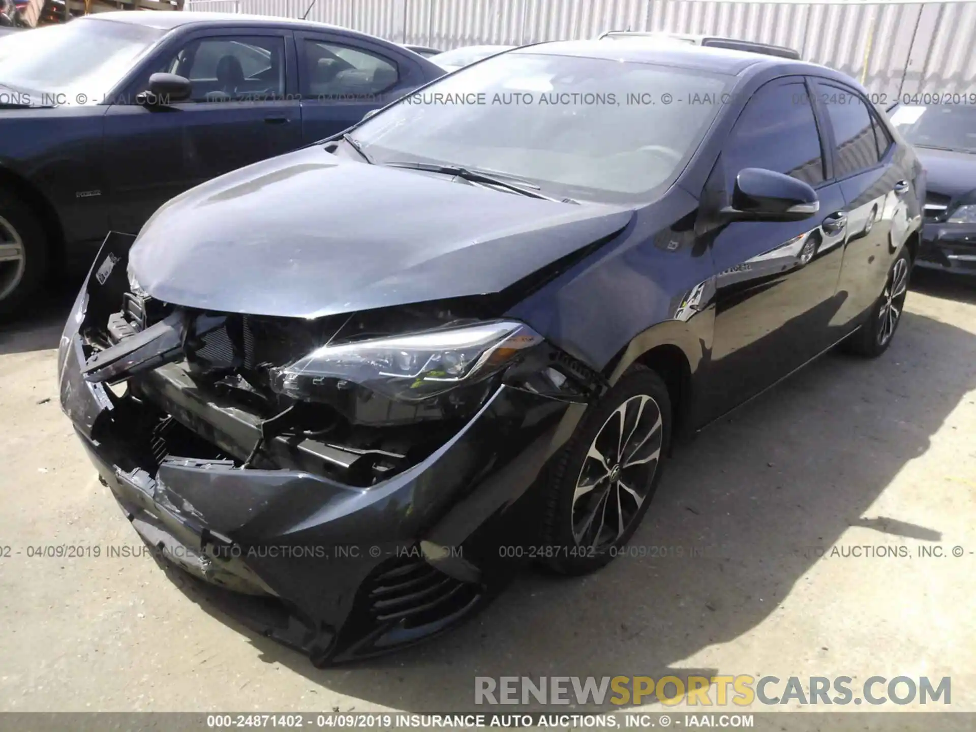 2 Photograph of a damaged car 2T1BURHE1KC138172 TOYOTA COROLLA 2019