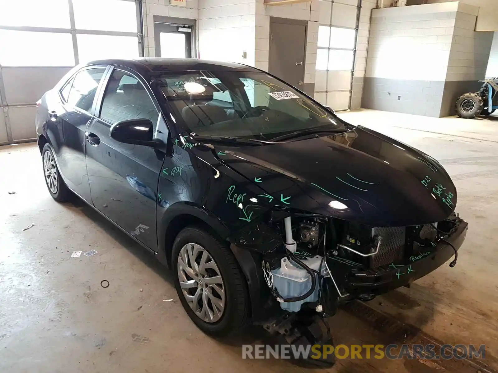 1 Photograph of a damaged car 2T1BURHE1KC138558 TOYOTA COROLLA 2019