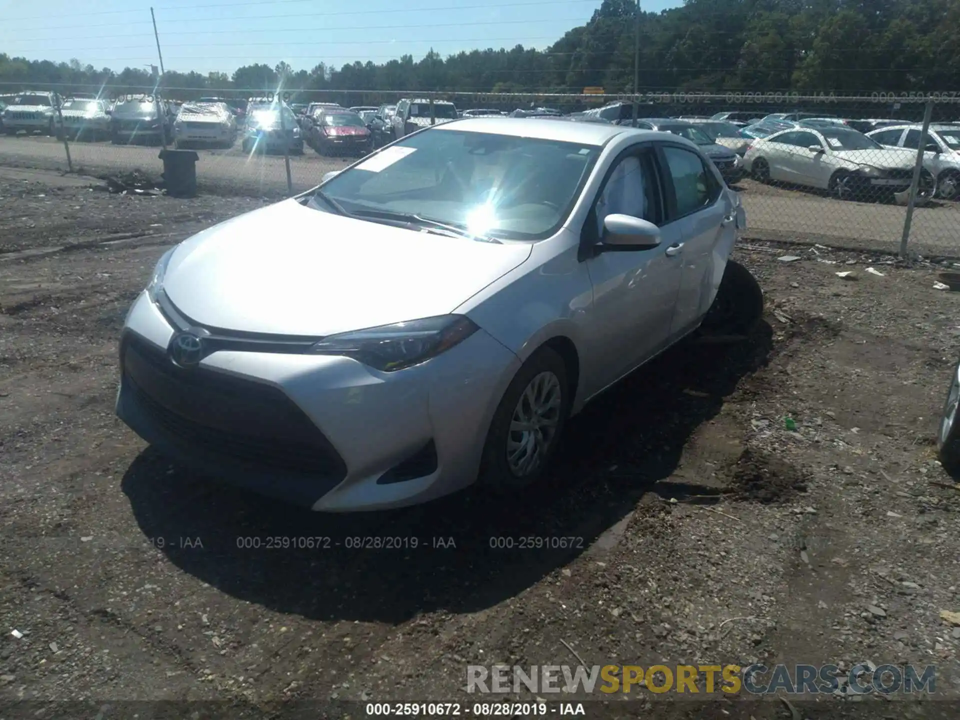 2 Фотография поврежденного автомобиля 2T1BURHE1KC139192 TOYOTA COROLLA 2019