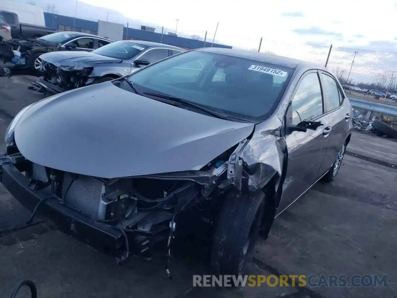 2 Photograph of a damaged car 2T1BURHE1KC139418 TOYOTA COROLLA 2019