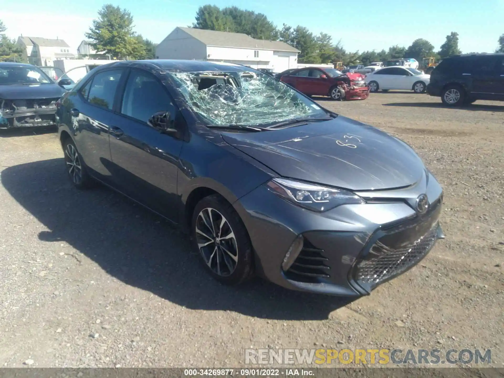 1 Photograph of a damaged car 2T1BURHE1KC139595 TOYOTA COROLLA 2019