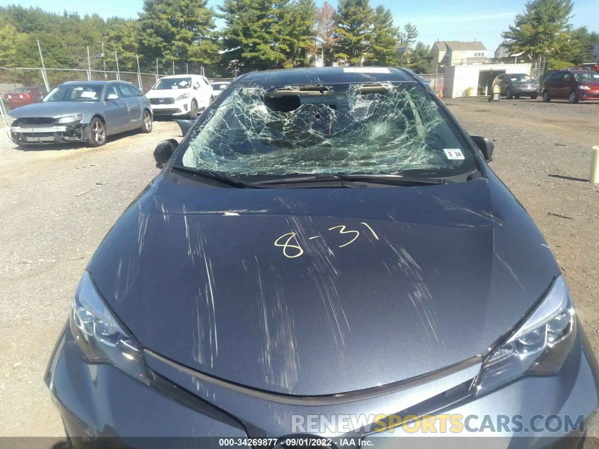 6 Photograph of a damaged car 2T1BURHE1KC139595 TOYOTA COROLLA 2019